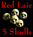 Red Lair 5 Skull Award